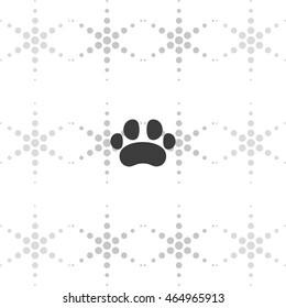 Flat animal paw.