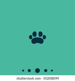 Flat animal paw.