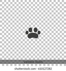 Flat animal paw.