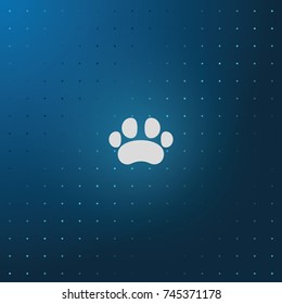 Flat animal paw.