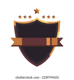 Flachschild auf Weiß