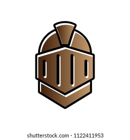 Flat antique helmet