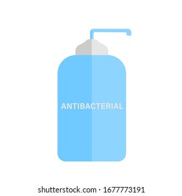 Flat antiseptic icon. Antibacterial, vector. Disinfection. Vector.