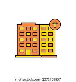 flat, apartment shift vector icon