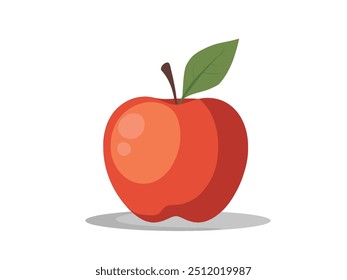 Flat Apple Vector art work Illustration