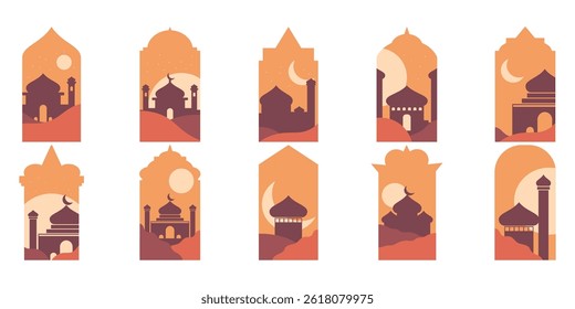 flat arabic windows vector bundle