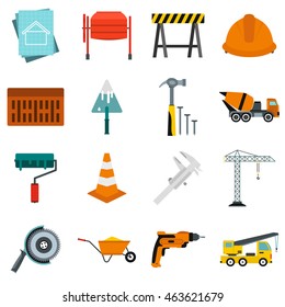 Iconos de arquitectura plana definidos. Iconos de arquitectura universal que se van a utilizar para la interfaz de usuario web y móvil, conjunto de elementos de arquitectura básicos ilustraciones vectoriales aisladas