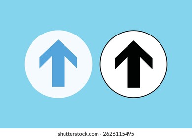 Flat Up Arrow Graphic Elements, flat up arrow icon, arrow pointing up vector, upload arrow icon