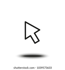 Flat arrow icon