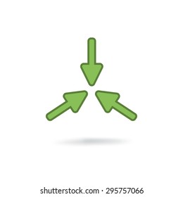 flat arrow icon