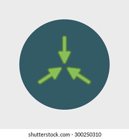 flat arrow icon