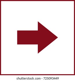 Flat arrow icon