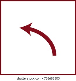 Flat arrow icon