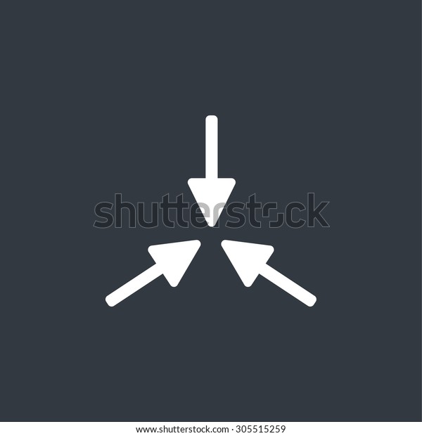 flat arrow\
icon