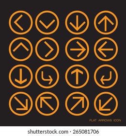 flat arrow icon / abstract infographic Design Minimal style template/ business banners / education template