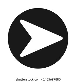 Flat Arrow Icon, Sign Symbol, Vector