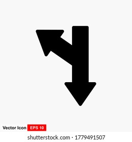 Flat arrow style icon. Direction icon. Can be used for the web.