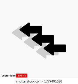 Flat arrow style icon. Direction icon. Can be used for the web.