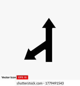 Flat arrow style icon. Direction icon. Can be used for the web.