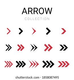 Vector Black Arrows Set Vector Stock Vector Royalty Free