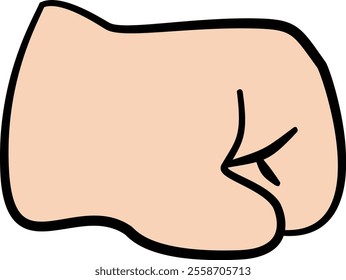 flat art illustration little baby hands gesture