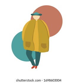 Diseño gráfico, fondo blanco moderno de arte plano