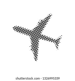Flat art plane icon