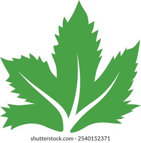Hoja de arces de estilo de arte plano 