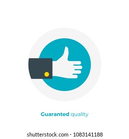 flat art thumb up, like hand. Team building. Scalable vector icon in modern flat style. cartoon elements vector illustration.