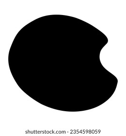 Flat art tool palette with paints color, artist web design graphic vector illustration .