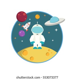 Flat astronaut