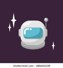 Flat astronaut vector illustration isolated on background