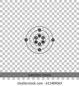 Flat atom icon.