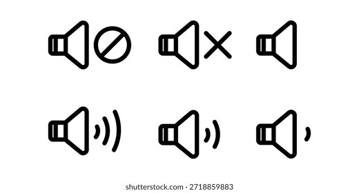 Flachbildschirm-Lautsprecher Megaphon-Mikrofonsymbol