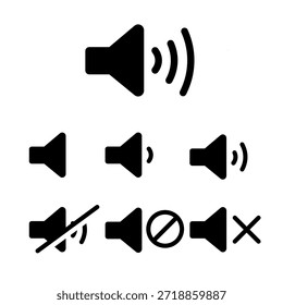 Flachbildschirm-Lautsprecher Megaphon-Mikrofonsymbol