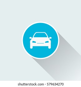 flat auto symbol icon