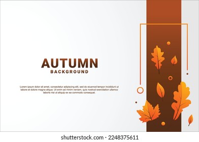 Flat Autumn Leaves Background Design