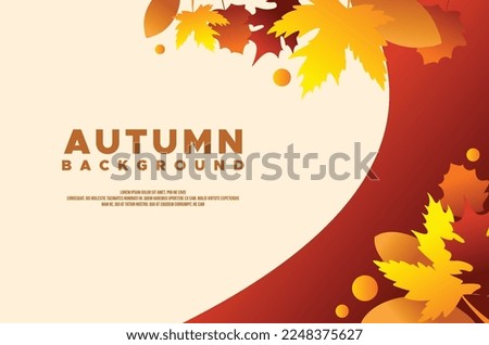Flat Autumn Leaves Background Design