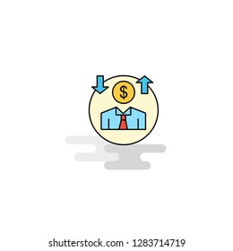 Flat Avatar  Icon. Vector