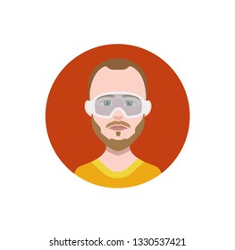 Flat avatar icon vector (comulity sites , phone avatar, console avatar) 12