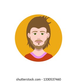 Flat avatar icon vector (comulity sites , phone avatar, console avatar) 4