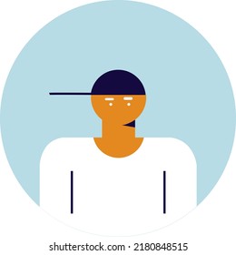 Flat avatar icons. Vector people character illustration. Cartoon minimal style. Ideal for social media and business presentations, user interface, UX, graphic and web design, apps and interfaces