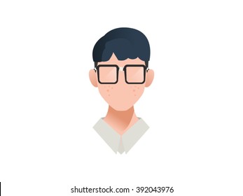 Flat Avatar - Vector Illustration