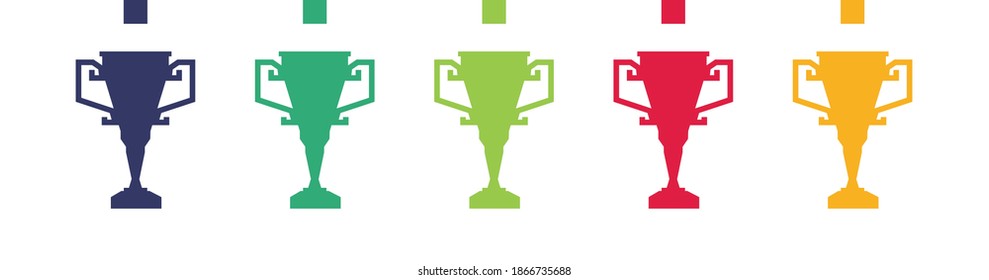 flat award icon design vector