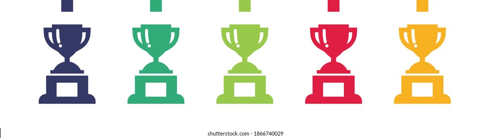 flat award icon design vector
