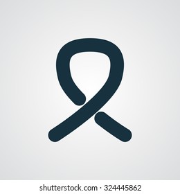 Flat Awareness Ribbon icon