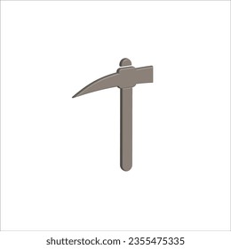 flat axe 3d icon vecor design