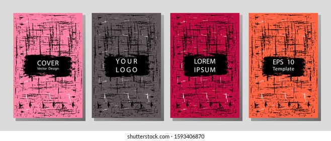 Flat backdrop. header page of  holiday invitation. Layout with black stripes on colorful gradient background for corporate purpose.