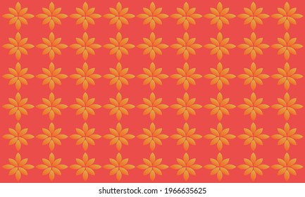 Fondo plano o banner con tema chino, con color rojo y patrón de batik floral. Cartel con un patrón. Fondo del patrón.