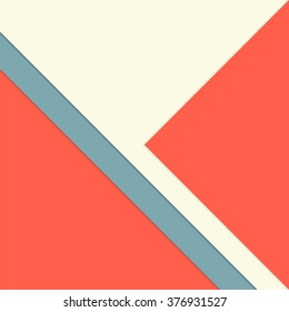 Plano de fundo plano com cores brilhantes - camadas de papel abstrato - modelo de folheto colorido